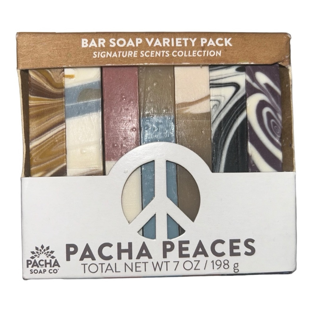 Pacha Soap Co Pacha Peaces Bar Soap Variety Pack Soap Dish Set NWT - Picture 14 of 16